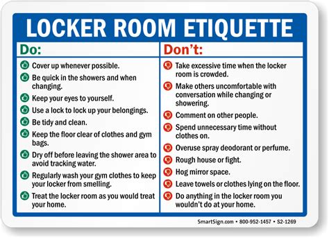 locker room etiquette|Locker.